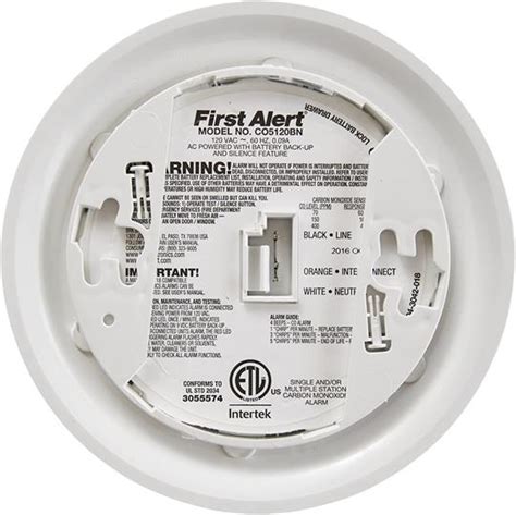 Brk First Alert Co5120bn Hard Wired Carbon Monoxide Alarm With Backup