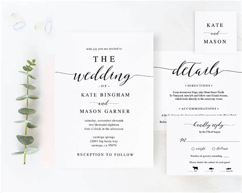 Printable Wedding Invitation 16 Examples Format Pdf Examples