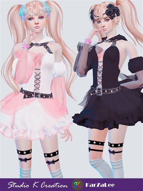 Secret Pink T04 Hoodie Mini Dress Sims 4 Clothing Sims 4 Sims