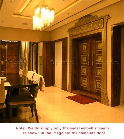 Standard Gold Traditional Pooja Room Doors For Home At Best Price In