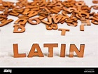 Latin Word High Resolution Stock Photography and Images - Alamy