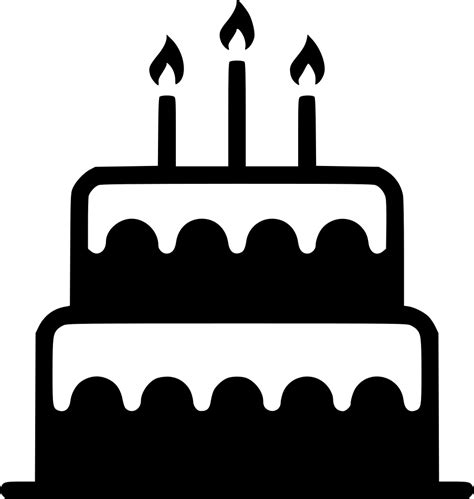 Birthday Cake Candle Sweet Dessert Svg Png Icon Free Download 483022