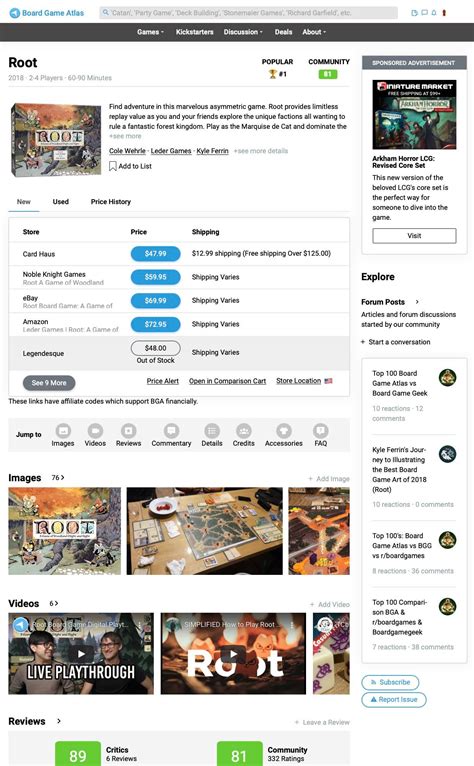 Board Game Atlas Touts Game Page Redesign In Announcement Rboardgames