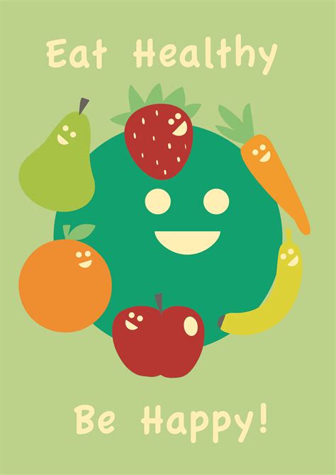 Simple Healthy Eating Poster For Primary School Healthy Eating