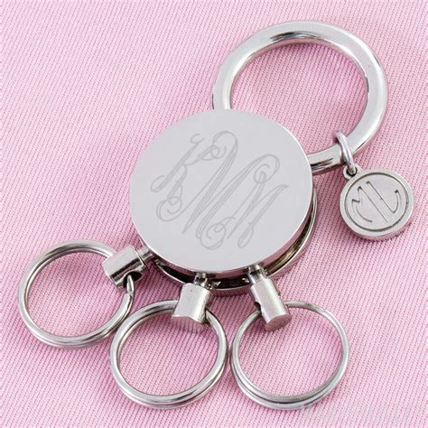 Personalized 3 Ring Key Chain Marleylilly