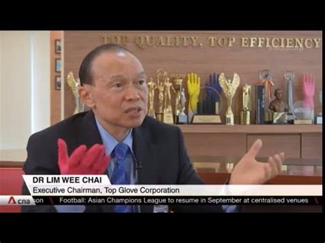 He is the chairman and founder of top glove group of companies, which was founded in 1991 and was listed in bursa malaysia (kuala lumpur stock exchange) on 27 march 2001 and the singapore exchange (sgx) on 28 june 2016. CNA with the World's Top Glove Maker Tan Sri Dr. Lim Wee ...