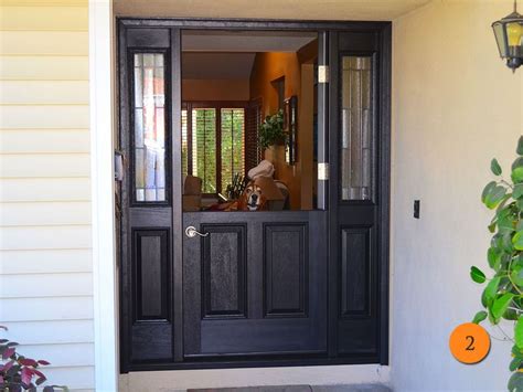 Traditional Style Single Dutch Entry Door With 2 Sidelights Size 36x80