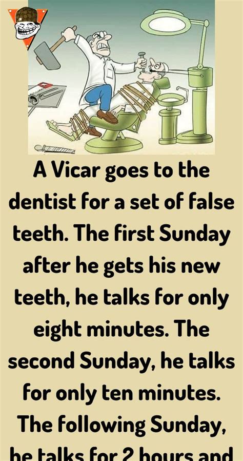 A Vicar Goes To The Dentist In 2023 Dentist Jokes Clean Jokes Jokes