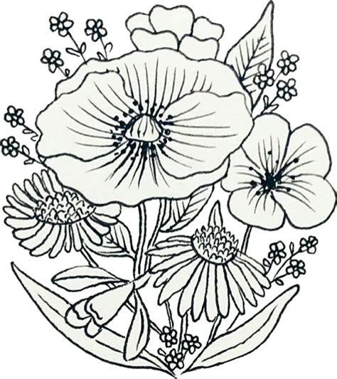 Wildflowers Drawing At Getdrawings Free Download