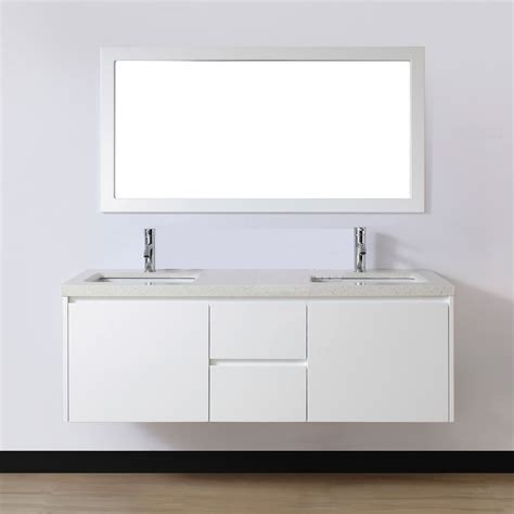 White Gloss Wall Hung Corner Bathroom Cabinet Bathroom Cabinets Ideas