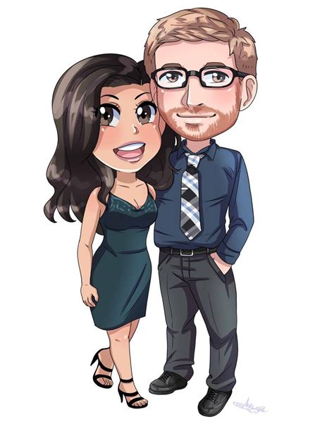 Custom Chibi Couple Commission Anime Couple Wedding Etsy Chibi Couple