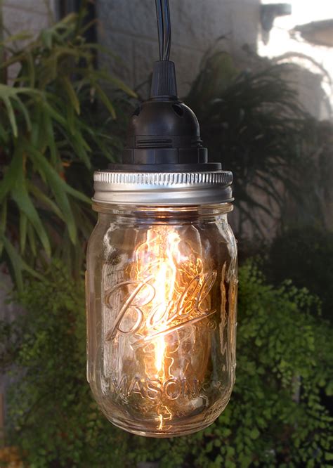 Mason Jar Pendant Light