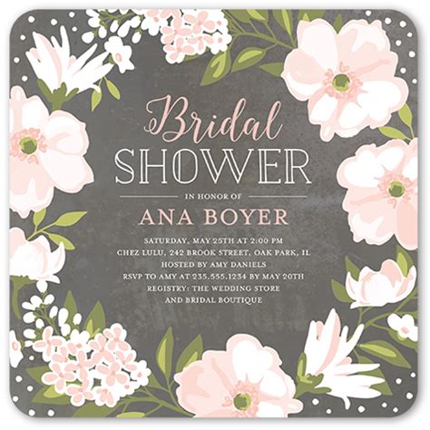 Bridal Shower Invitation Wording For 2018 Shutterfly