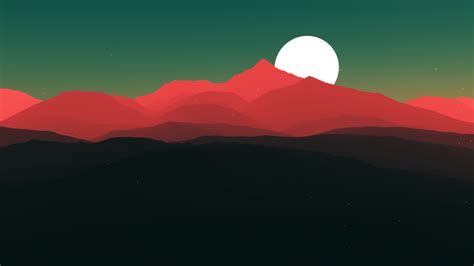 ✓ free for commercial use ✓ high quality images. digital Art, Minimalism, Nature, Hill, Mountain, Moon ...