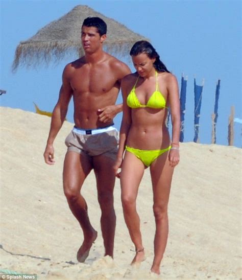 Cristiano Ronaldo Cant Keep His Hands Off Irina Shayks Derriere As The Couple Frolic In The