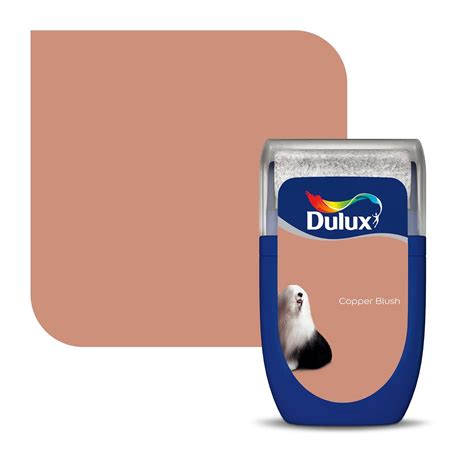 Dulux Matt Tester Paint Copper Blush Wilko