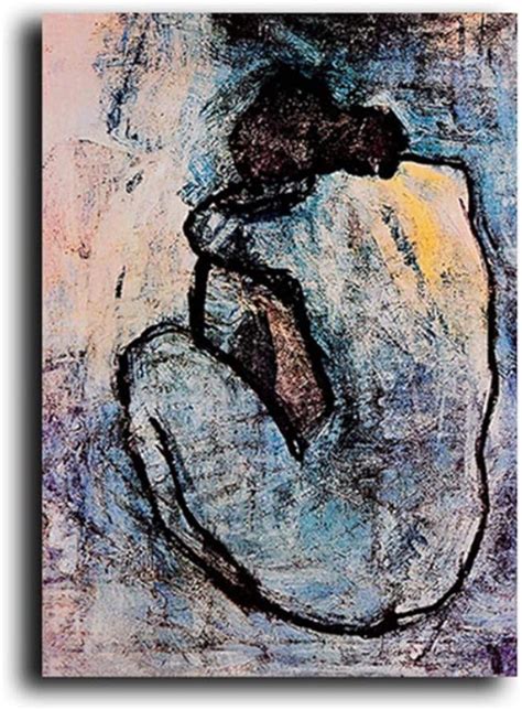 SHKHJBH Impresión en Lienzo x cm sin Marco Arte de la Pared Mujeres Desnudas Azules por