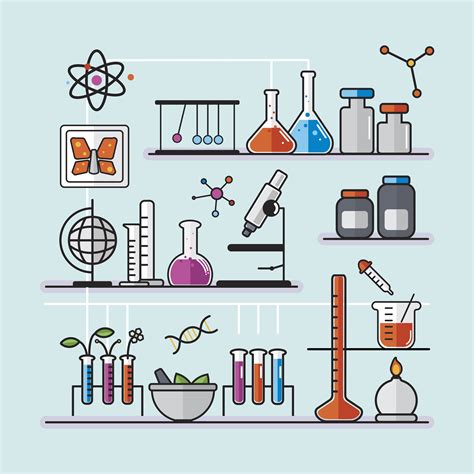 Illustration Of Chemistry Laboratory Instruments Set Download Free Vectors Clipart Graphics