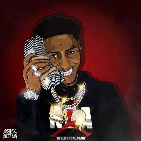 Nba Youngboy Wallpaper Nba Youngboy In Red Background With Money