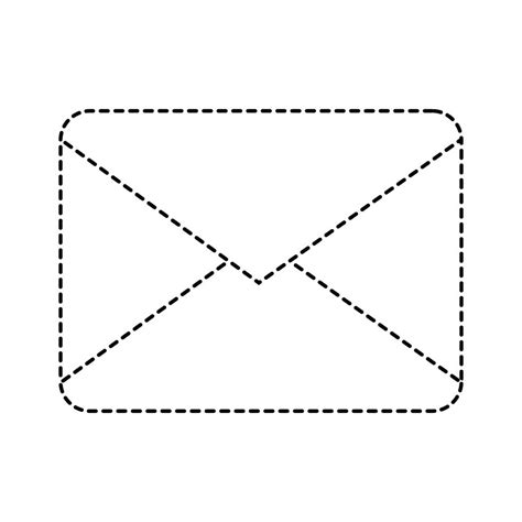 Dotted Shape Letter Card Message Closed With Document Information