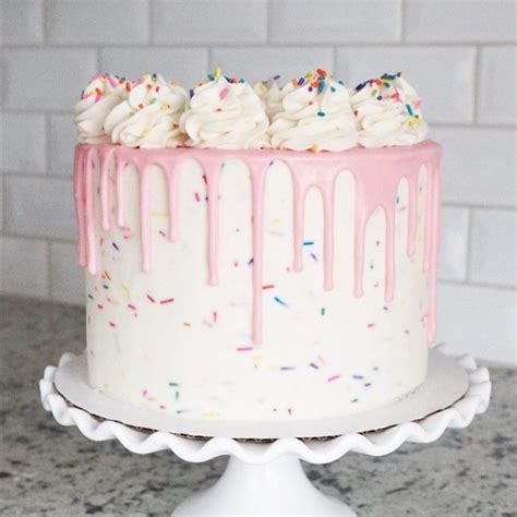 Sprinkle Buttercream Drip Cake Birthday Cake Decorating Beautiful