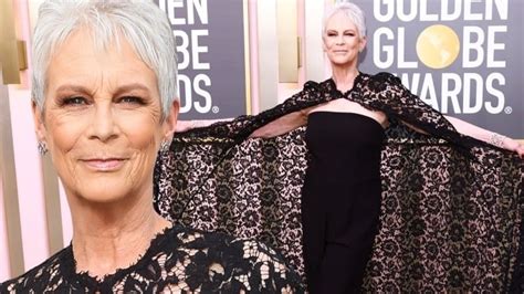 An Elegant Dress With A Deep Neckline Jamie Lee Curtis Showed Off Her