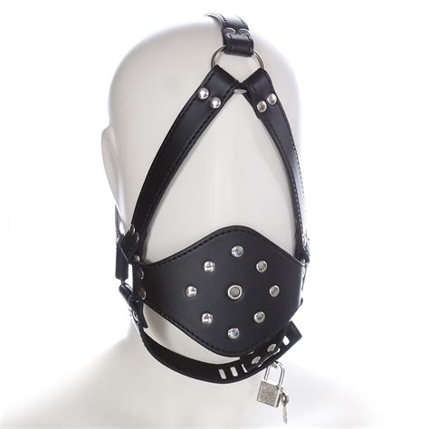 Open Mouth Head Harness Breathable Gag Sm Bondage Strap Pu Leather Erotic Sex Toys For Woman