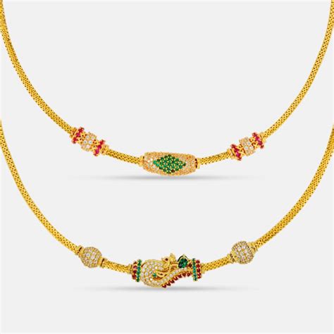Buy Latest Gold Chain Designs For Men And Women Lalithaa Jewellery