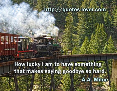 Picture Quote By Aa Milne At Quotes Lover Quotes Train