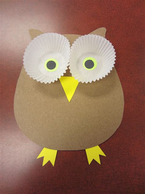 Basic Owl Craft Cut Out Owl Beak And Claw Shapes Punch Or Cut Two