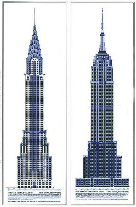 Empire State And Crysler Buildings Chrysler Building