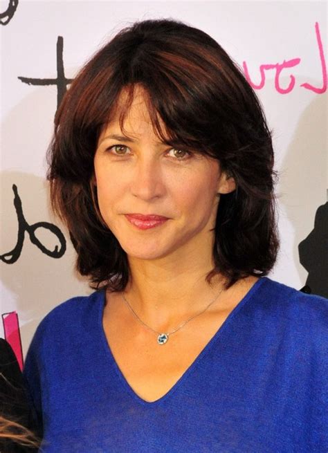 Sophie Marceau Layered Graduated Bob Hairstyle For Thick Hair Styles