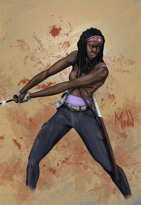 Michonne Michonne Twd The Walking Dead Wonder Woman Fan Art