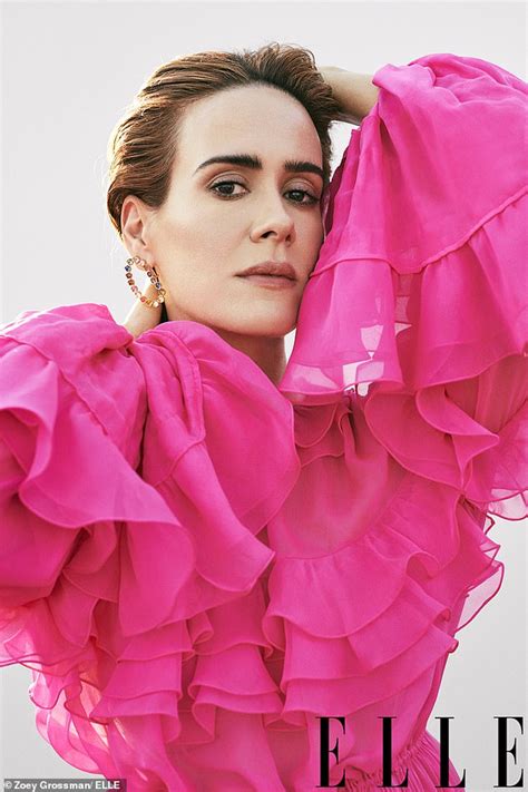 Sarah Paulson Stuns In Pink Valentino And Discusses Her Unconventional May December Romance