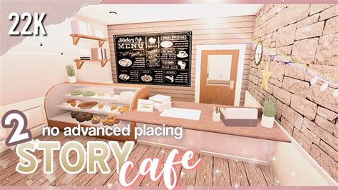 Bloxburg 2 Story Cafe No Advanced Placing Roblox Speedbuild YouTube