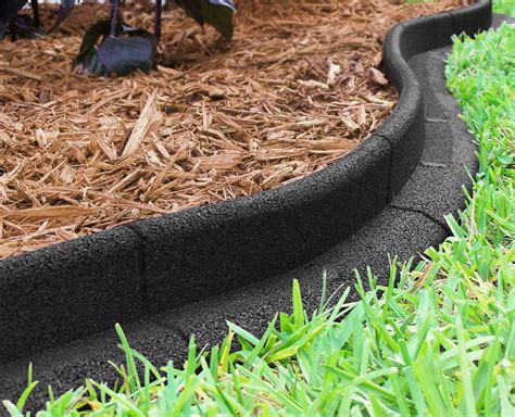 Eco Border 3 X 48 Black Rubber No Dig Landscape Garden Border Edging