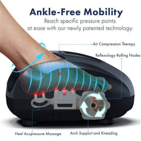 Miko Shiatsu Foot Massager With Deep Kneading Heat Therapy And Rolling Massage 647356947131 Ebay