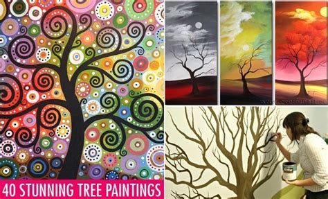 Daily Design Inspiration Stunning And Beautiful Tree Paintings For