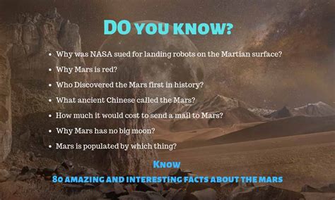 80 Amazing And Interesting Facts About Mars You Dont Know Before
