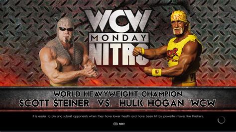Wwe K Wcw Monday Nitro Title Match Scott Steiner Vs Hulk