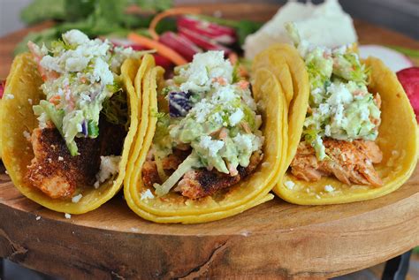 Salmon Tacos With Avocado Slaw Prevention Rd