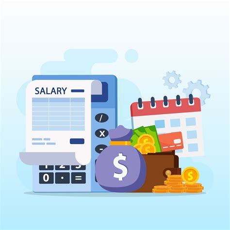 Salary Vector Concept Online Income Calculate And Automatic Payment