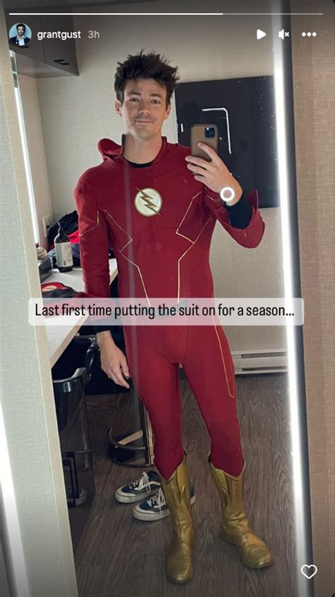 grant gustin suits up as ‘the flash for ‘last first time as filming on final season begins