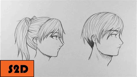 How To Draw A Profile View Male And Female Youtube