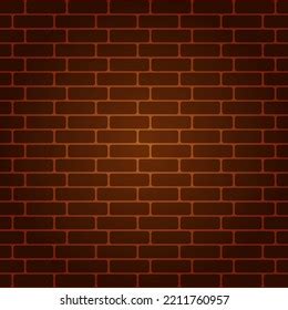 Brick Wall Vector Illustration Editable Red Stock Vector Royalty Free Shutterstock