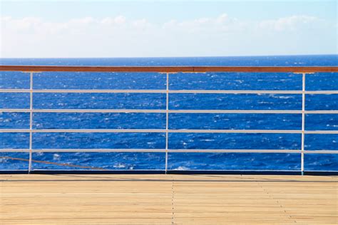 Free Stock Photo Of Railing And Deck Of A Ship On The Ocean