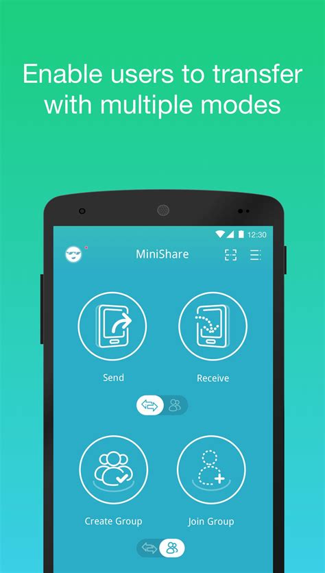 Sync apps, music, videos, photos, contacts and sms to android connect android device and the android file transfer with wifi Zapya MiniShare - Mini Size File Transfer App for Android ...