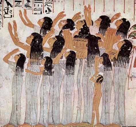 common mourners from the tomb of ramose xviii dynasty ancient egypt photo wikimedia maría
