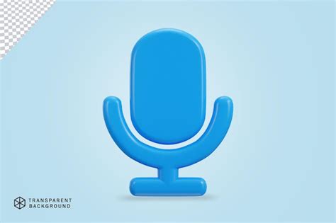 Premium Psd 3d Podcast Microphone Icon Vector Illustration