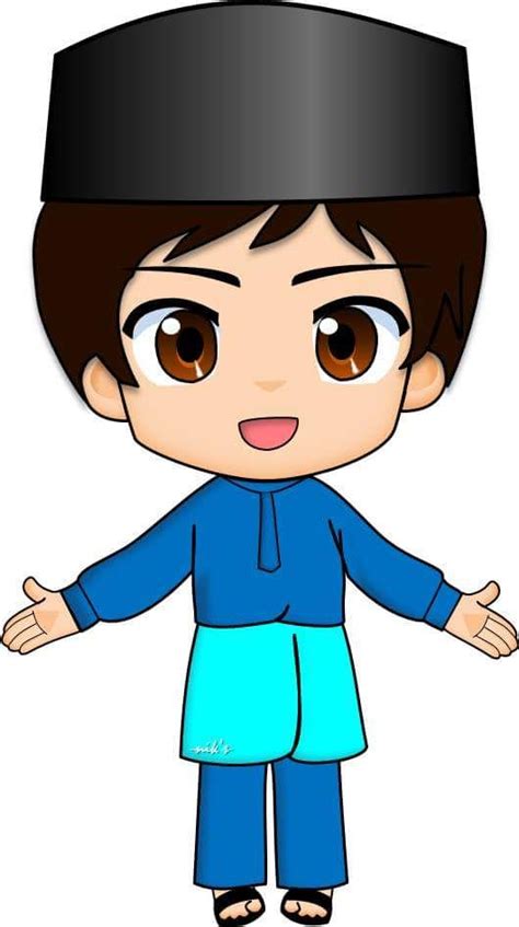 Anime Muslim Kids Clipart Islamic Cartoon